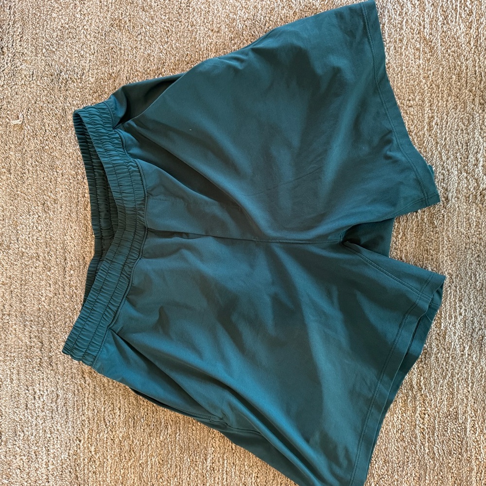 Lululemon green 5" pace breaker linerless Shorts